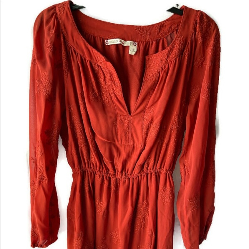 Chelsea & Violet long sleeve embroidered dress